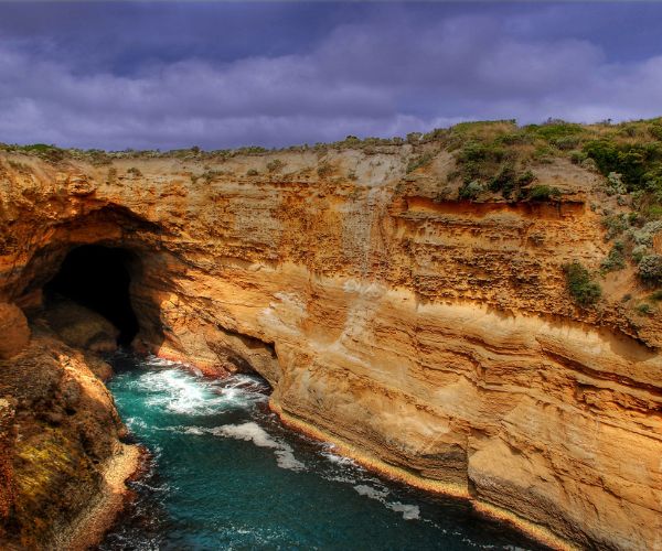Thunder Cave and surrounding cliffs