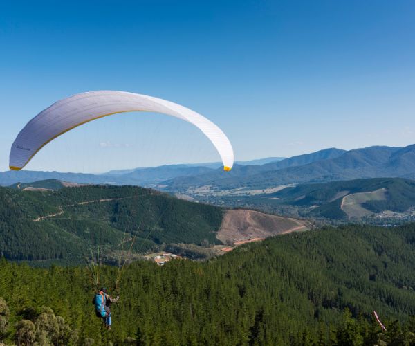 Unusual day trips from Melbourne - Tandem Paragliding at Mystic Hill in Bright