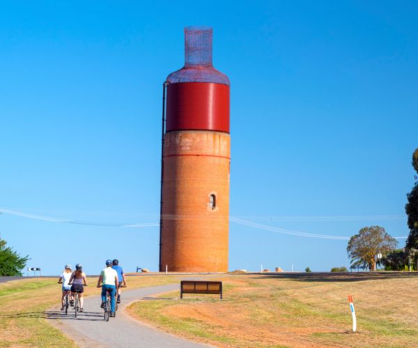 unusual day trip from Melbourne - Big Wine Bottle at Rutherglen